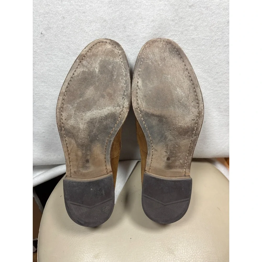 Charles Tyrwhitt Loafers Mens 8 Tan Brown Good Suede Slip On SHB0272CBR